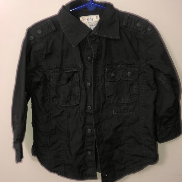 The Children's Place Other - Black button Down shirt